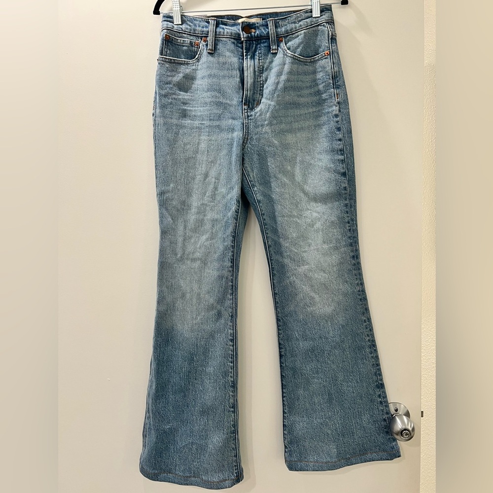 Madewell The Perfect Vintage Flare jeans Sz 26. inseam hemmed 29” for petite fit
